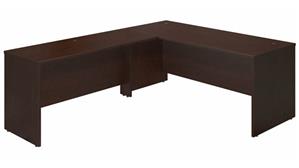 L Shaped Desks Bush Furniture 72" W x 30" D Desk Shell with 60" W Return