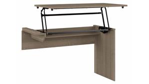 Adjustable Height Desks & Tables Bush Furniture 3 Position Sit to Stand Desk Return