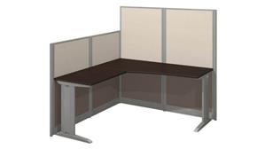 Workstations & Cubicles Bush Furniture 65in W x 65in D L-Shaped Cubicle Desk