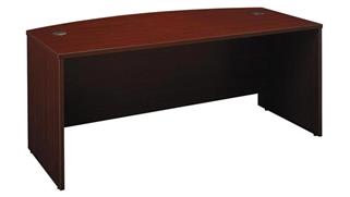 Executive Desks Bush Furniture 72" W x 36" D Bow Front Desk