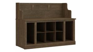 Benches Bush Furniture 40in W Entryway Bench with Shelves