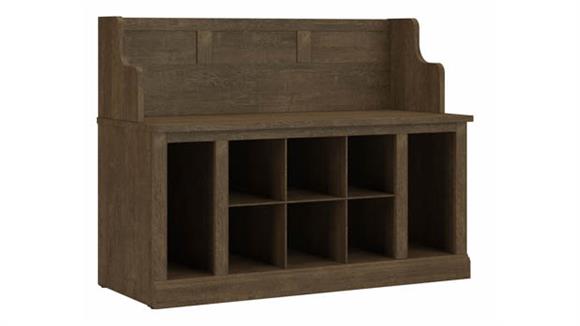 Benches Bush Furniture 40" W Entryway Bench with Shelves