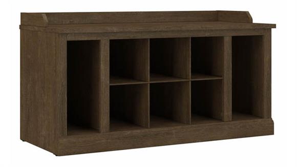 Benches Bush Furniture 40" W Shoe Storage Bench with Shelves