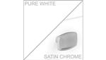 Pure White Laminate / Satin Chrome