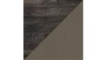 Dark Gray Hickory Laminate / Washed Gray Leather