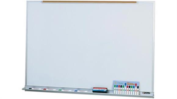 4 x 10 Porcelain Markerboard with Map Rail