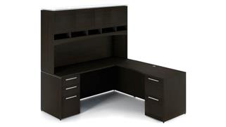 L Shaped Desks Corp Design 72n x 66in L Shaped Desk with Hutch