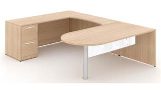 U Shaped Desks Corp Design U Shaped Bullet End Desk