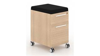 Mobile File Cabinets Corp Design Deluxe Mobile Pedestal (Box / File) - Assembled