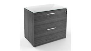 File Cabinets Lateral Corp Design 2 Drawer Lateral File with Glass Top