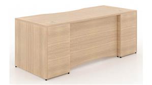 Executive Desks Corp Design 66" x 30" Rectangular Desk Shell with Curved Modesty Panel