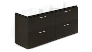 File Cabinets Lateral Corp Design 4 Drawer Lateral File Storage with Floated Glass Top