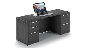 Office Credenzas Corp Design 72" x 24" Double Pedestal Credenza