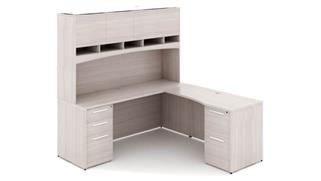 L Shaped Desks Corp Design 72n x 66in L Shaped Desk with Hutch