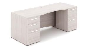 Office Credenzas Corp Design 66in x 30in Double Pedestal Executive Desk