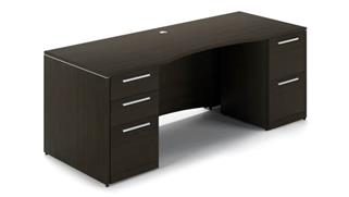 Executive Desks Corp Design 66" x 30" Double Pedestal Executive Desk