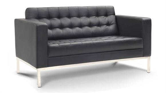 Leather Love Seat