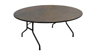 Folding Tables Correll 48in Round Melamine Top Folding Table
