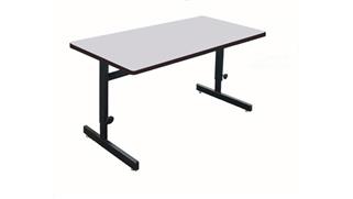 Training Tables Correll 6ft x 30in Adjustable Height Work Station