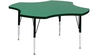 Activity Tables Correll 48in Clover Shaped Activity Table
