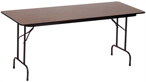 36in x 6ft Melamine Top Folding Table