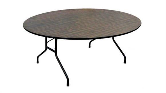 48in Round Melamine Top Folding Table
