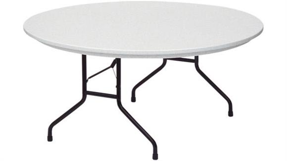 60in Round Blow Molded Folding Table