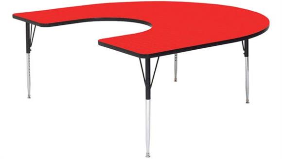 66in x 60in Horseshoe Shaped Activity Table