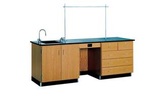 Science & Lab Tables Diversified Woodcrafts 8ft Instructors Desk