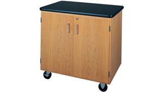 Storage Cabinets Diversified Woodcrafts Mobile Storage Cabinet with Laminate Top