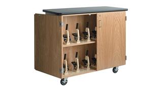 Storage Cabinets Diversified Woodcrafts Mobile Microscope Storage Cabinet