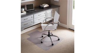 Chair Mats ES Robbins 45in x 53in Chair Mat for Flat to Low Pile Carpet