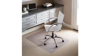 Chair Mats ES Robbins 46in x 60in Chair Mat for Flat to Low Pile Carpet