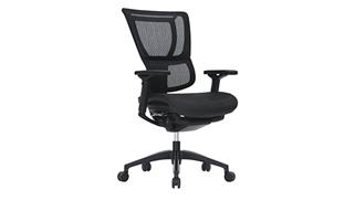 Office Chairs Eurotech Black Mesh Ergonomic Chair