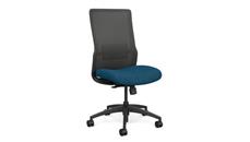 Office Chairs SitOnIt Armless High Back Task Chair with Black Base