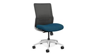 Office Chairs SitOnIt Armless Mid Back Task Chair with White Base