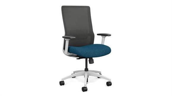 High Back Task Chair with White Base