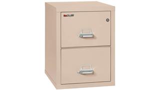 File Cabinets Vertical FireKing 2 Drawer Fireproof Legal 25in D File