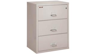 File Cabinets Lateral FireKing 3 Drawer 31in W Fireproof Lateral File