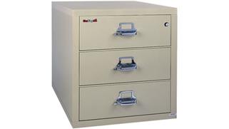File Cabinets Lateral FireKing 3 Drawer 31" W Fireproof Lateral File