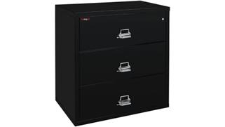 File Cabinets Lateral FireKing 3 Drawer 38" W Fireproof Lateral File