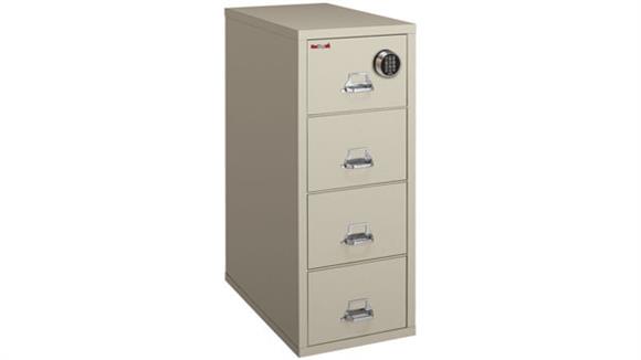 4 Drawer Letter Fireproof File with Electronic Lock