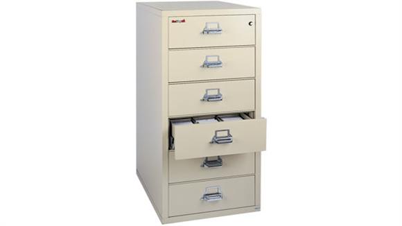 6 Drawer Fireproof Card and Check File with 3 Section Inserts