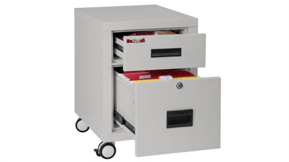 Mobile Pedestal 30 Minute Fire-Rated Letter or Legal File Cabinet