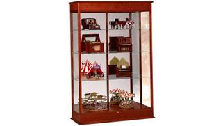 Display Cabinets Ghent Display Cabinet with Sliding Doors and Mirror Back