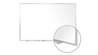 White Boards & Marker Boards Ghent 2ft x 3ft Aluminum Frame Porcelain Magnetic Whiteboard