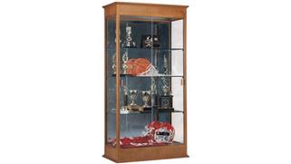 Display Cabinets Ghent Display Cabinet with Sliding Doors and Mirror Back