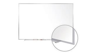White Boards & Marker Boards Ghent 4ft x 5ft Aluminum Frame Porcelain Magnetic Whiteboard