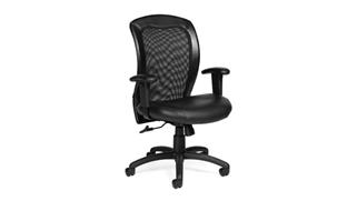 Office Chairs Offices to Go Adjustable Mesh Back Ergonomic Chair