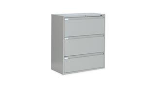 File Cabinets Lateral Global 36" W Three Drawer Lateral File